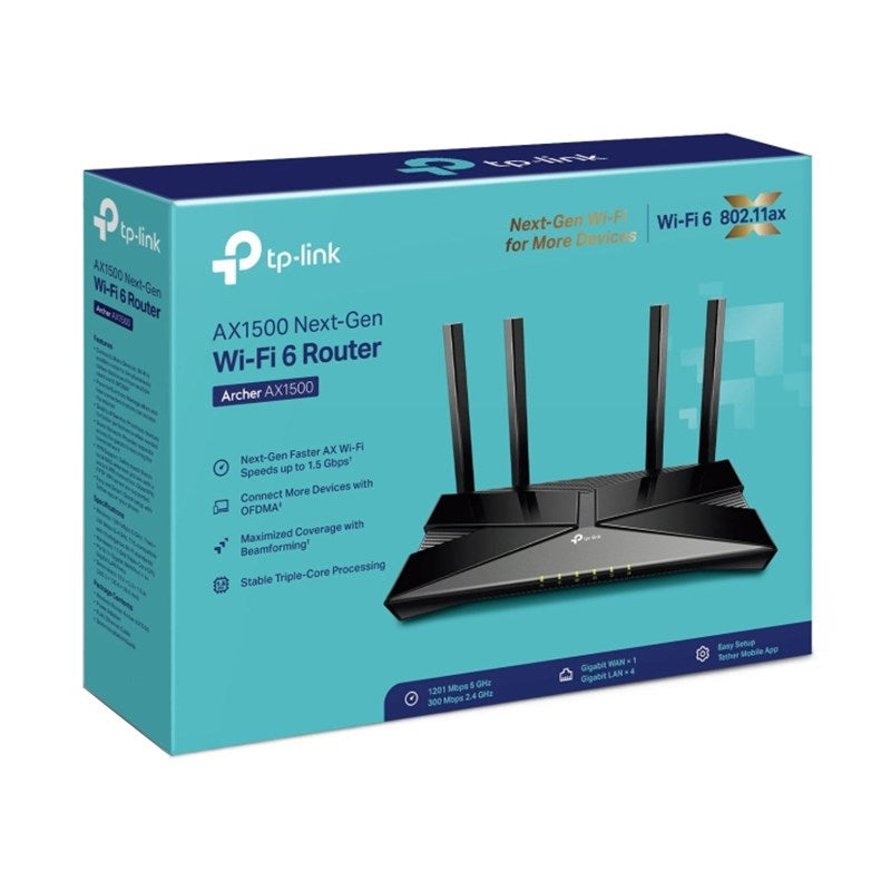 TP-Link Archer AX1500 Dual-Band Wi-Fi 6 Router